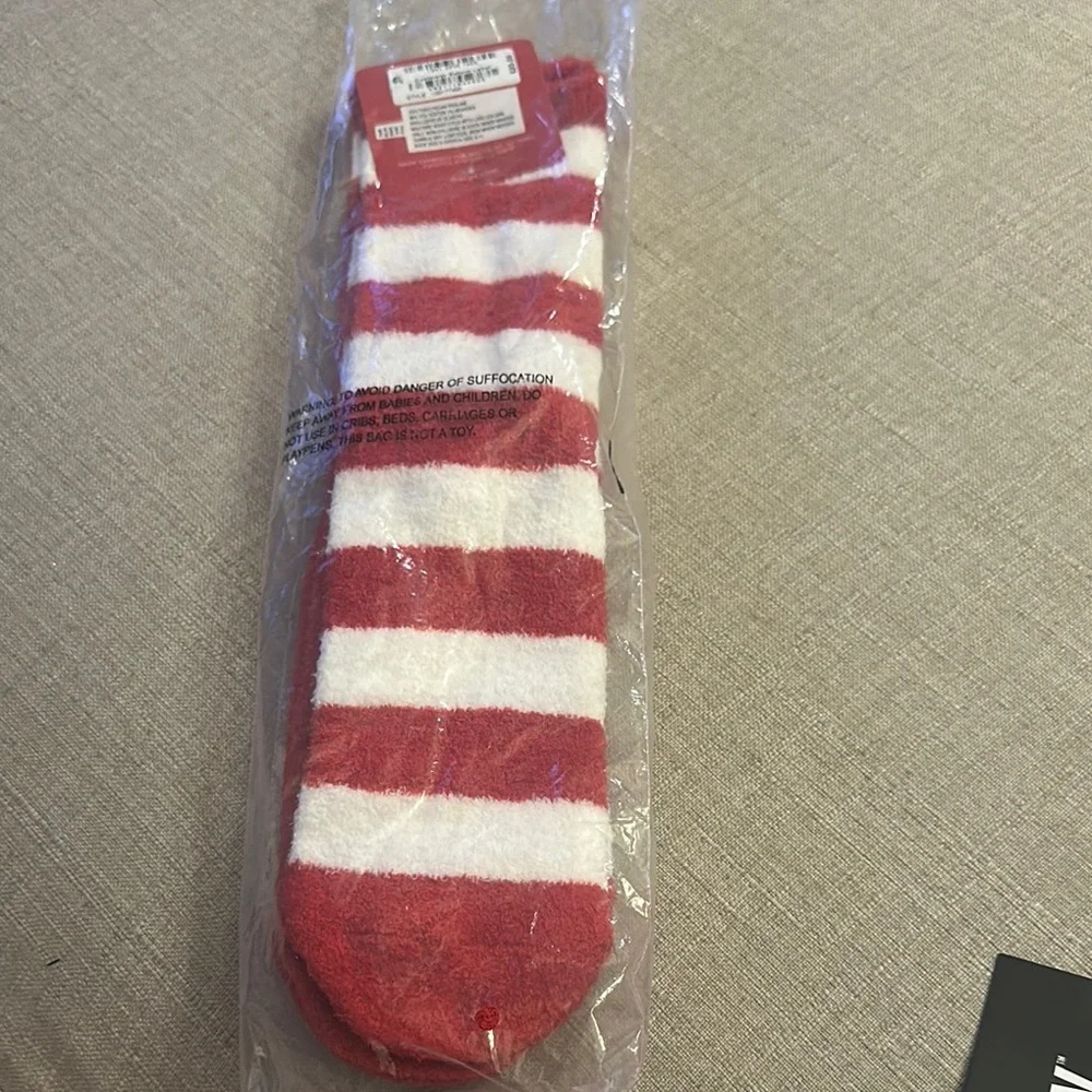 Charter Club Red and White Holiday Hosiery